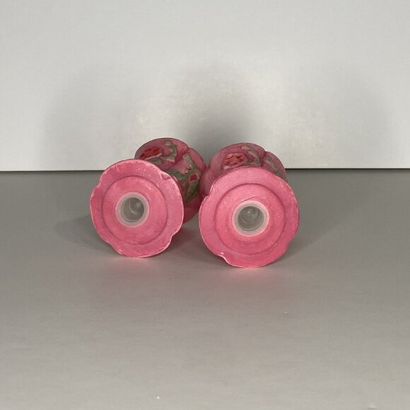 Vintage Pink Floral Salt & Pepper Shakers - Picture 5 of 8